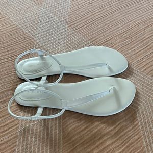 Nine West white sandals